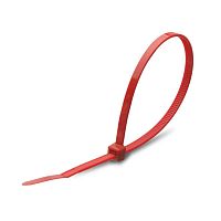 Стяжки нейлоновые Fortisflex КСС 4x150 (кр) (100шт.) красный картинка